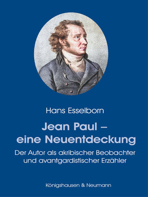 cover image of Jean Paul – eine Neuentdeckung
